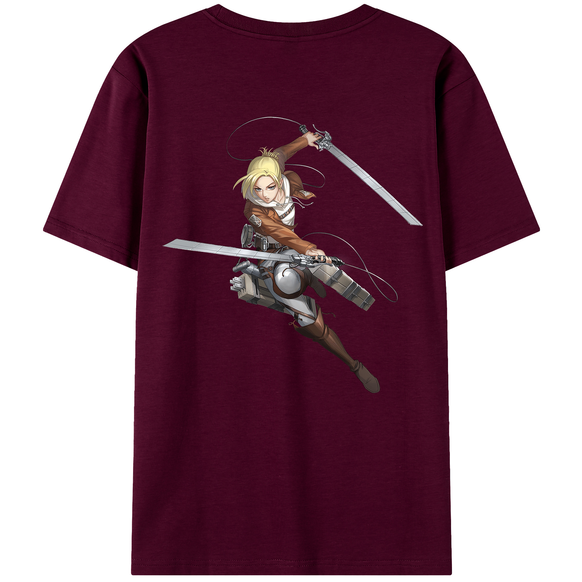 （画像用） 進撃の巨人 アニ・レオンハート Attack on Titan Annie Leonhart レディース半袖Tシャツ(バックプリント)